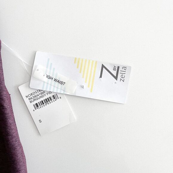 Z By Zella Women's Leggings High Waist Stretchable Burgundy Fig Size Small NWT - Picture 5 of 10